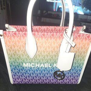 Michael Kors Multicolor MK Logo Tote